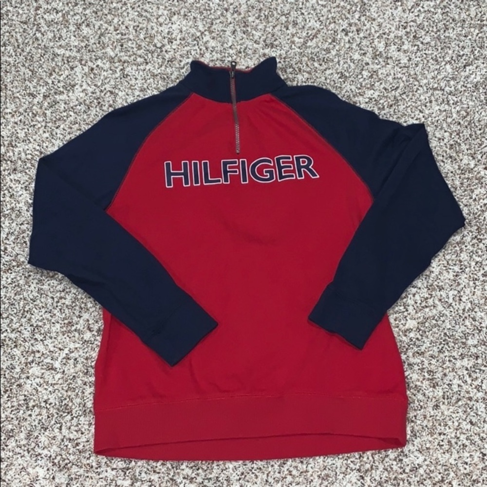 Lot of two Tommy Hilfiger 1/4 zip big boy sweatshirt size XL 20 - Picture 2 of 10